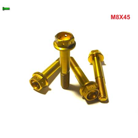 M8x45 tytanowa śruba z kołnierzem din 6921 Ti6Al4V GR 5